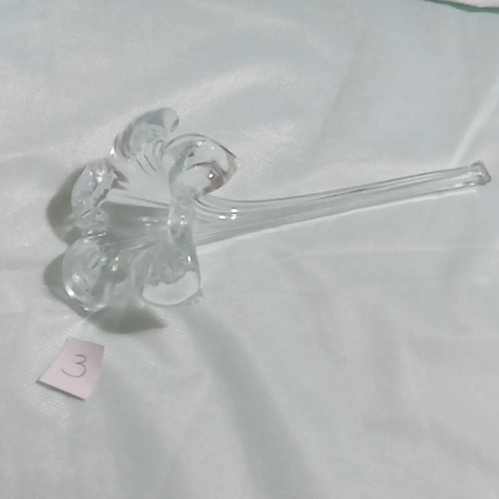 Blown Glass Art Flower Lily bud vase pk#3 - Picture 6 of 7